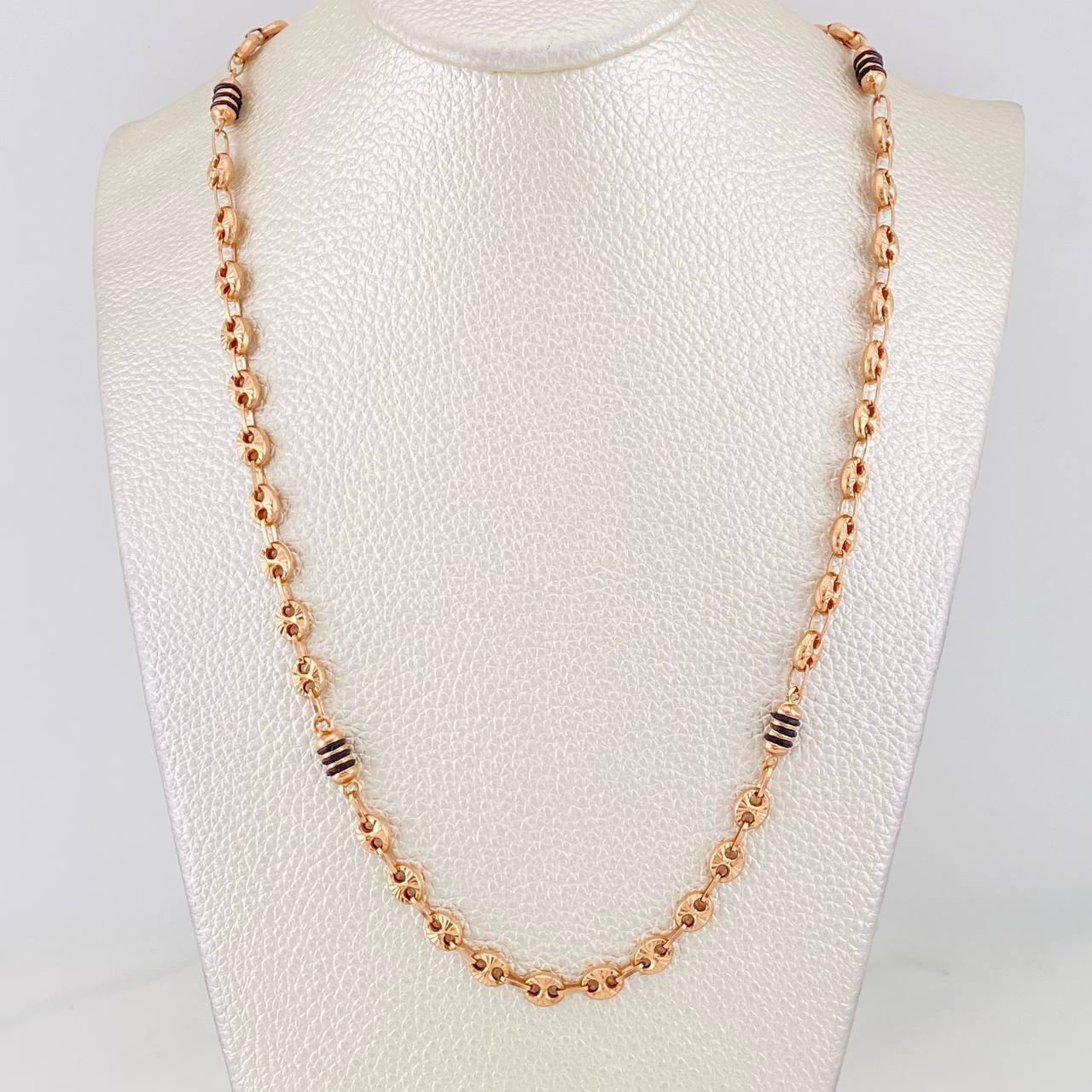 Cadena Rustica GC 9.5g / 45cm / 5.04mm Oro Rosa 18K