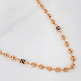 Cadena Rustica GC 9.5g / 45cm / 5.04mm Oro Rosa 18K