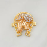 Herraje Herradura Caballo 8.7g / 2.08cm Tres Oros 18K