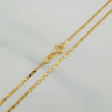 Cadena Escalera Plana 1.35 g / 50.3 cm / 1.41 mm Oro Amarillo 18K