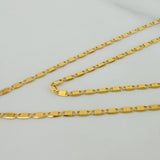 Cadena Escalera Plana 1.35 g / 50.3 cm / 1.41 mm Oro Amarillo 18K