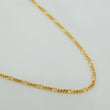 Cadena Figaro Diamantada 1.15 g / 45.4 cm / 0.87 mm Oro Amarillo 18K