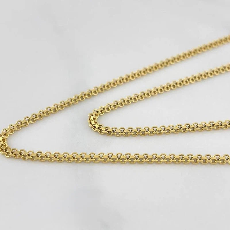 Cadena China 5.8 g / 60 cm / 1.3 mm Oro Amarillo 18K