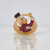 Anillo Pato Inspirado 10.45g / T9 3/4 Tres Oros 18K
