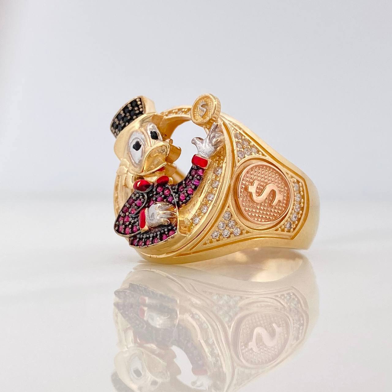 Anillo Pato Inspirado 10.45g / T9 3/4 Tres Oros 18K