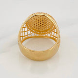 Anillo Sello San Miguel Arcangel 7.65g / T10 1/2 Tres Oros 18K