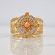 Anillo Brujula 9.9g / T9 1/4 Tres Oros 18K