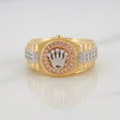 Anillo Correa Corona 8.8g / T11 1/2 Tres Oros 18K