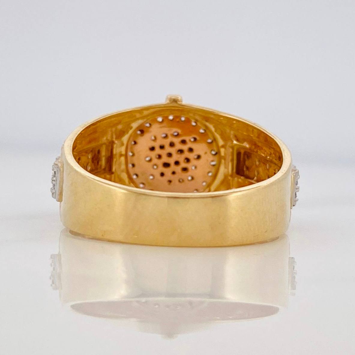 Anillo Correa Corona 8.8g / T11 1/2 Tres Oros 18K