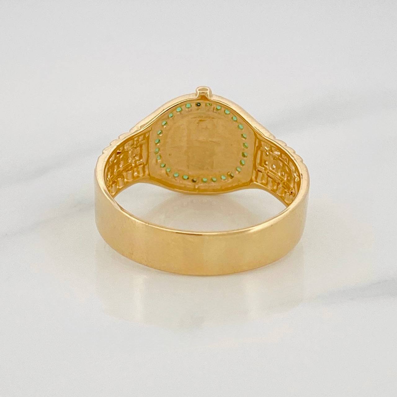 Anillo Correa Corona 4.95g / T10 1/4 Oro Amarillo 18K