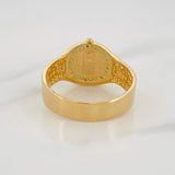 Anillo Correa Corona 4.95g / T10 1/4 Oro Amarillo 18K