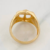 Anillo Escudo Cruz 7.75g / T9 3/4 Oro Amarillo 18K