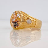 Anillo San Miguel Arcangel 6.1g / T9 1/2 Tres Oros 18K