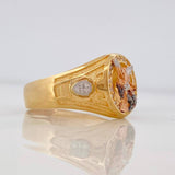 Anillo San Miguel Arcangel 6.1g / T9 1/2 Tres Oros 18K