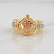 Anillo Correa Corona 6.9g / T9 3/4 Tres Oros 18K