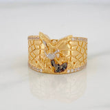 Anillo San Miguel Arcangel 9.45g / T10 Tres Oros 18K
