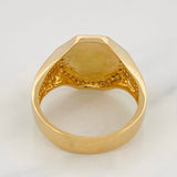 Anillo Sello Calavera 8.6g / T10 1/4 Dos Oros Amarillo Blanco 18K