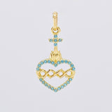 Dije Sagrado Corazón de Jesús 1g / 2.2cm Oro Amarillo 18K