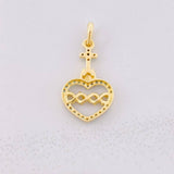 Dije Sagrado Corazón de Jesús 1g / 2.2cm Oro Amarillo 18K
