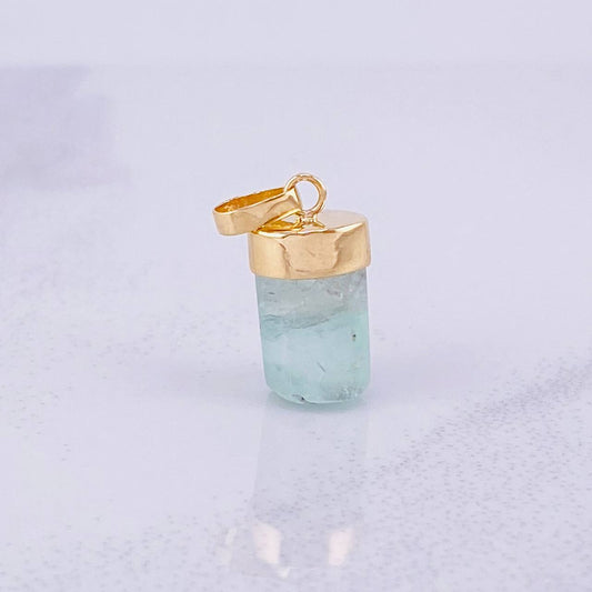 Dije Morralla Esmeralda 1.5g / 1.8cm Oro Amarillo 18K