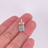 Dije Morralla Esmeralda 1.5g / 1.8cm Oro Amarillo 18K