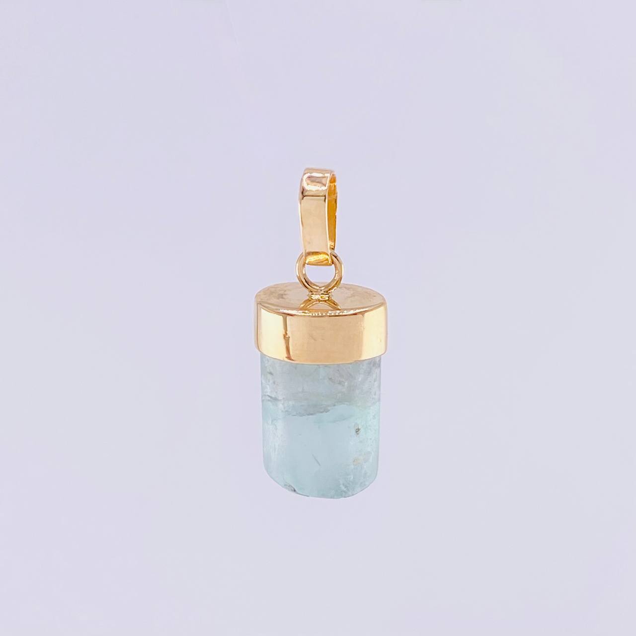 Dije Morralla Esmeralda 1.5g / 1.8cm Oro Amarillo 18K