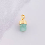 Dije Morralla Esmeralda 1.15g / 1.6cm Oro Amarillo 18K