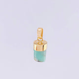 Dije Morralla Esmeralda 1.15g / 1.6cm Oro Amarillo 18K
