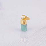 Dije Morralla Esmeralda 0.6g / 1.6cm Oro Amarillo 18K
