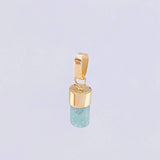 Dije Morralla Esmeralda 0.6g / 1.6cm Oro Amarillo 18K