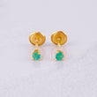 Topos Cuatro Garras Esmeraldas 17pts 0.65g / 2.6mm Oro Amarillo 18K
