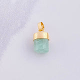 Dije Morralla Esmeralda 1.1g / 1.5cm Oro Amarillo 18K