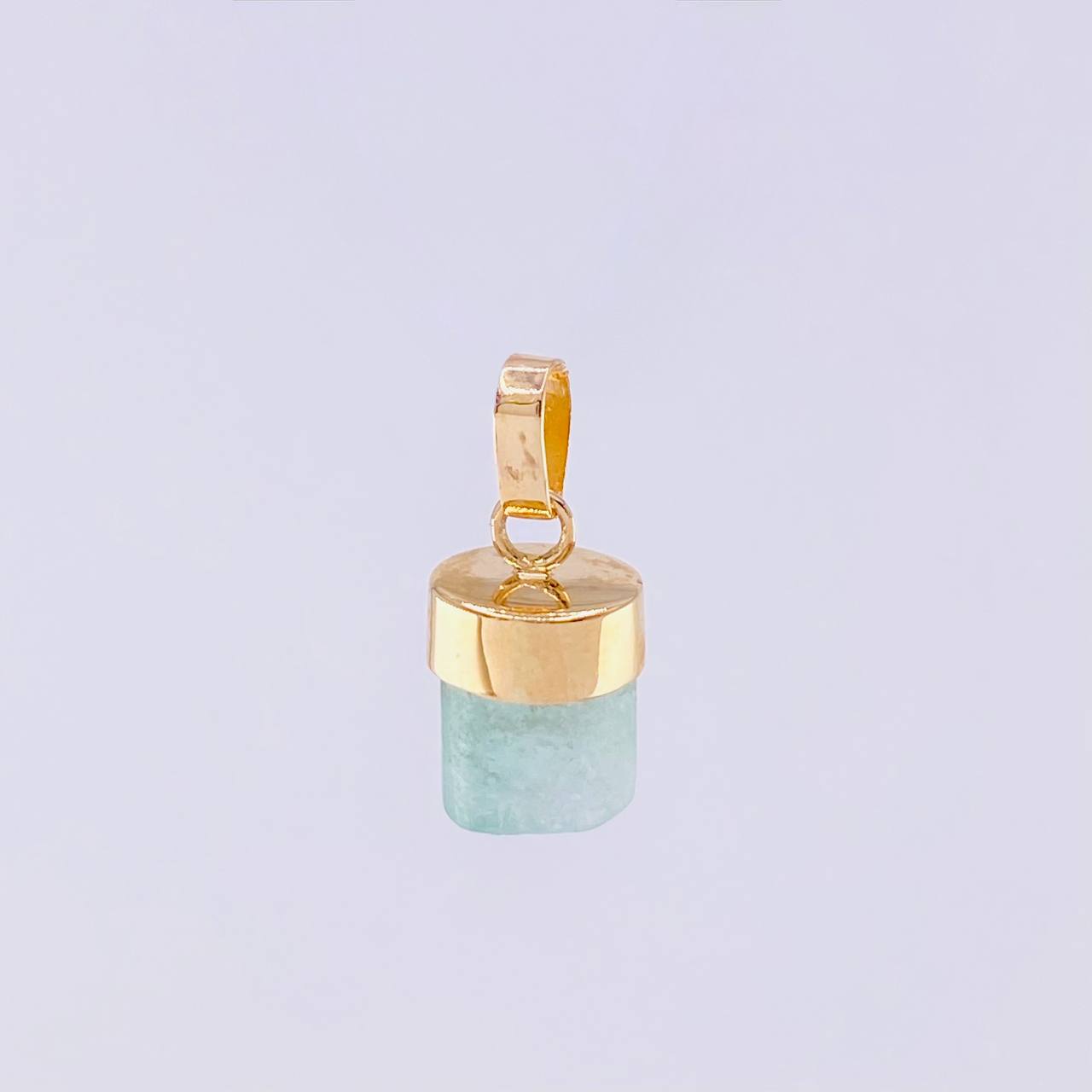 Dije Morralla Esmeralda 1.1g / 1.5cm Oro Amarillo 18K