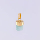 Dije Morralla Esmeralda 1.1g / 1.5cm Oro Amarillo 18K