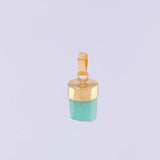 Dije Morralla Esmeralda 1.25g / 1.6cm Oro Amarillo 18K