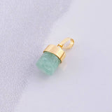 Dije Morralla Esmeralda 1.05g / 1.5cm Oro Amarillo 18K