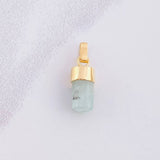 Dije Morralla Esmeralda 0.8g / 1.6cm Oro Amarillo 18K