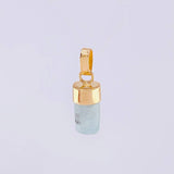 Dije Morralla Esmeralda 0.8g / 1.6cm Oro Amarillo 18K