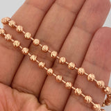 Cadena Militar 26.15gr / 74.1cm / Oro Rosa +3 18K +