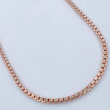 Cadena Veneciana 33.15gr / 70.1cm / Dos Oros Blanco Rosa +3 18K +