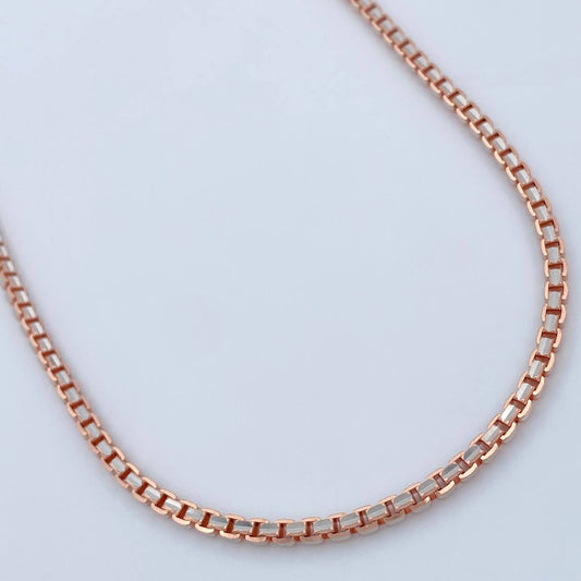 Cadena Veneciana 13.55gr / 60cm / 1.8mm Dos Oros Blanco Rosa +3 18K %