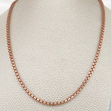 Cadena Veneciana 13.55gr / 60cm / 1.8mm Dos Oros Blanco Rosa +3 18K %