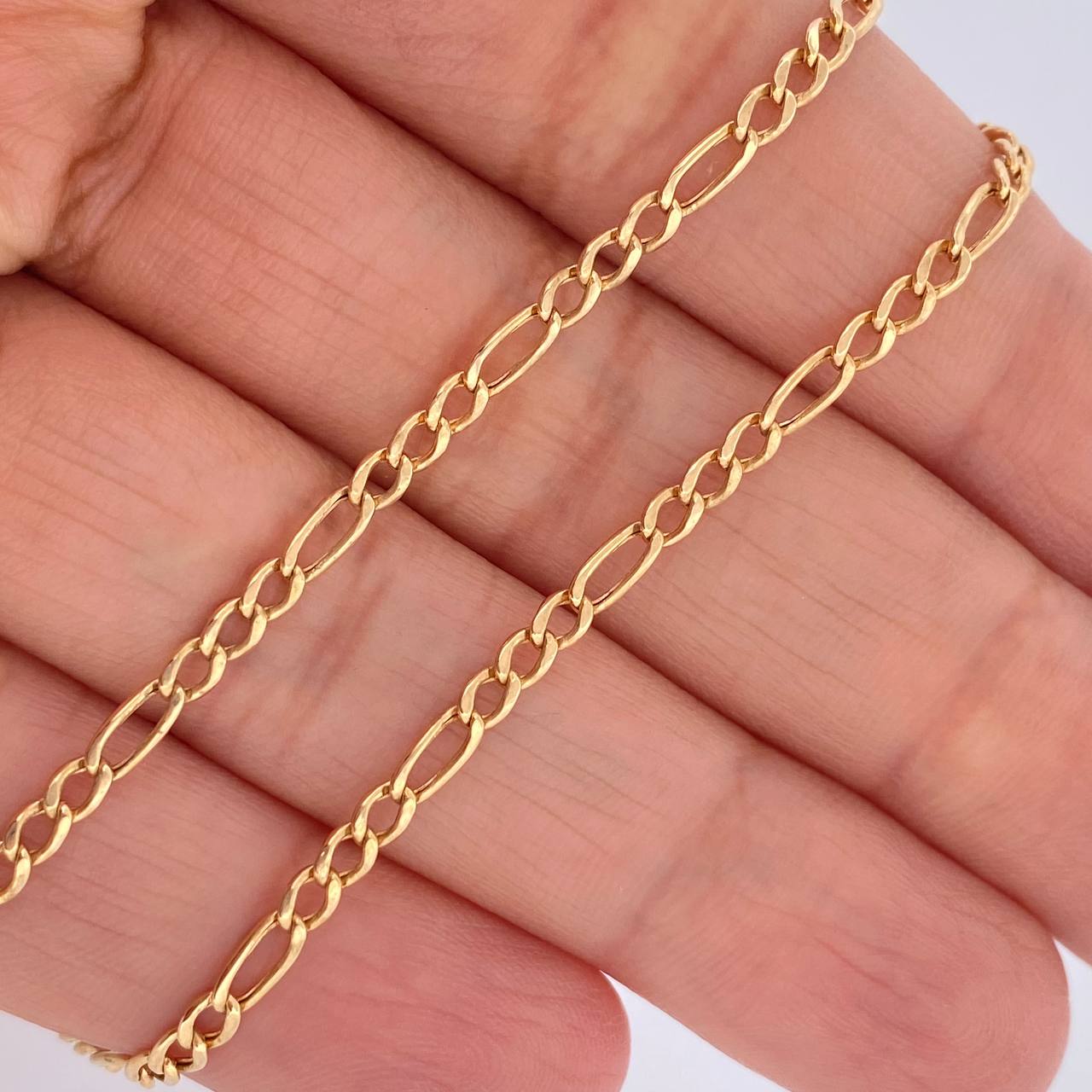 Cadena Figaro 5.25gr / 67.3cm / Oro Amarillo +1 18K %