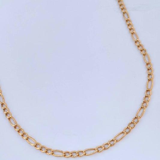 Cadena Figaro 5.25gr / 67.3cm / Oro Amarillo +1 18K %