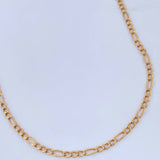 Cadena Figaro 5.25gr / 67.3cm / Oro Amarillo +1 18K %