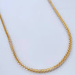 Cadena Franco 10.65gr / 64.9cm / Dos Oros Amarillo Blanco +3 18K +