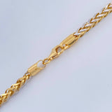 Cadena Franco 18.9gr / 65.2cm / Dos Oros Amarillo Blanco +3 18K +