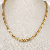 Cadena Franco 18.9gr / 65.2cm / Dos Oros Amarillo Blanco +3 18K +