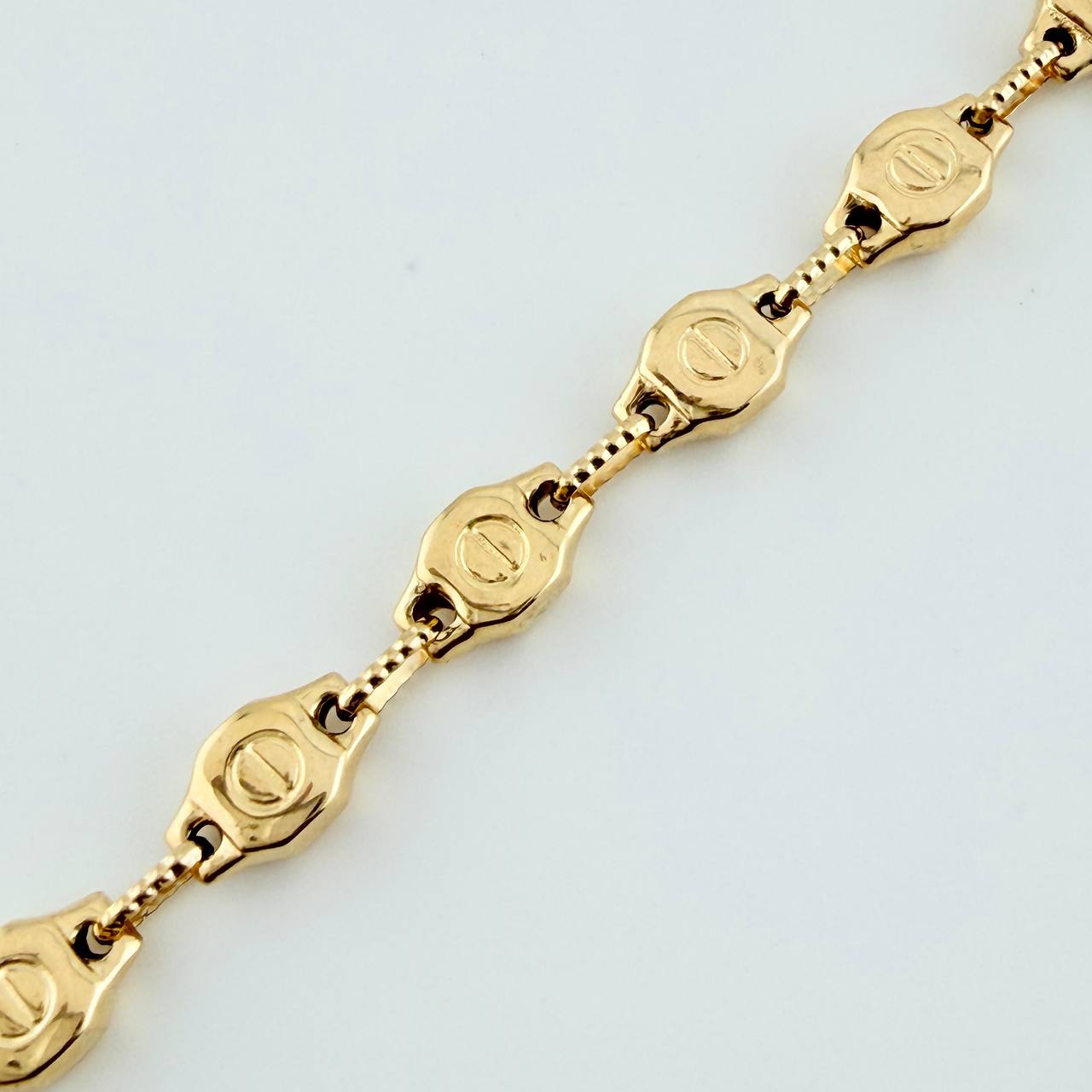 Tobillera Rustica Tornillo 6.85gr / 26.5cm / 5.87mm Oro Amarillo 18K $