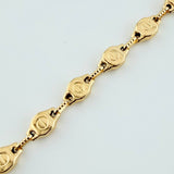 Tobillera Rustica Tornillo 6.85gr / 26.5cm / 5.87mm Oro Amarillo 18K $